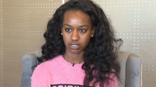 Paige Bullard while on an interview