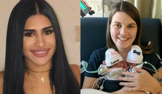 A side-by-side picture of the drunk driver and her victim, who was killed in a collision