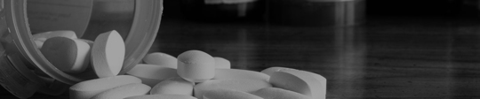 An image of spilled opioid tablets