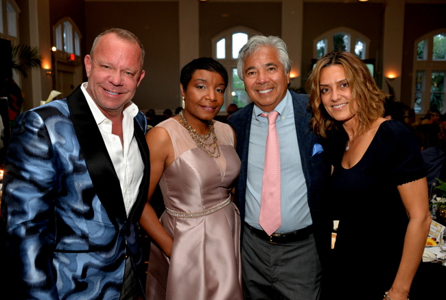Mark Tate, Keisha Gibson Carter (Executive Director of Rape Crisis Center), Barry & Sophia Weiner at the gala.