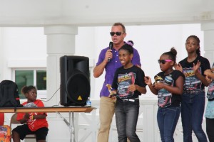 Mark Tate as master of ceremonies for Youth For A Cleaner Environment
